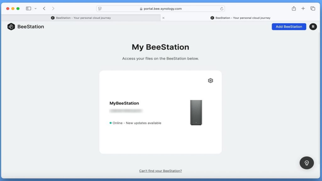 BeeStation Static IP address