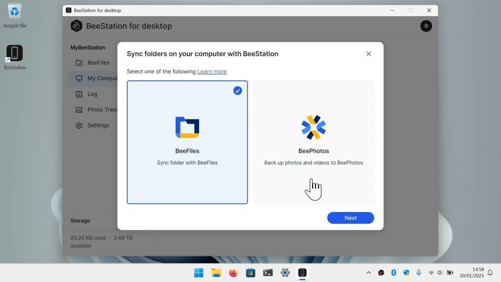 Windows BeeStation for Desktop