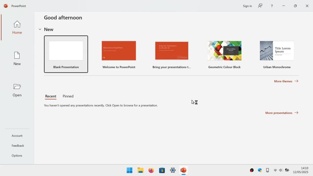 powerpoint star screen